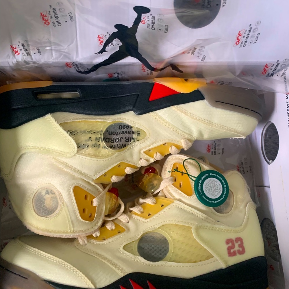 Jordan 5 off white